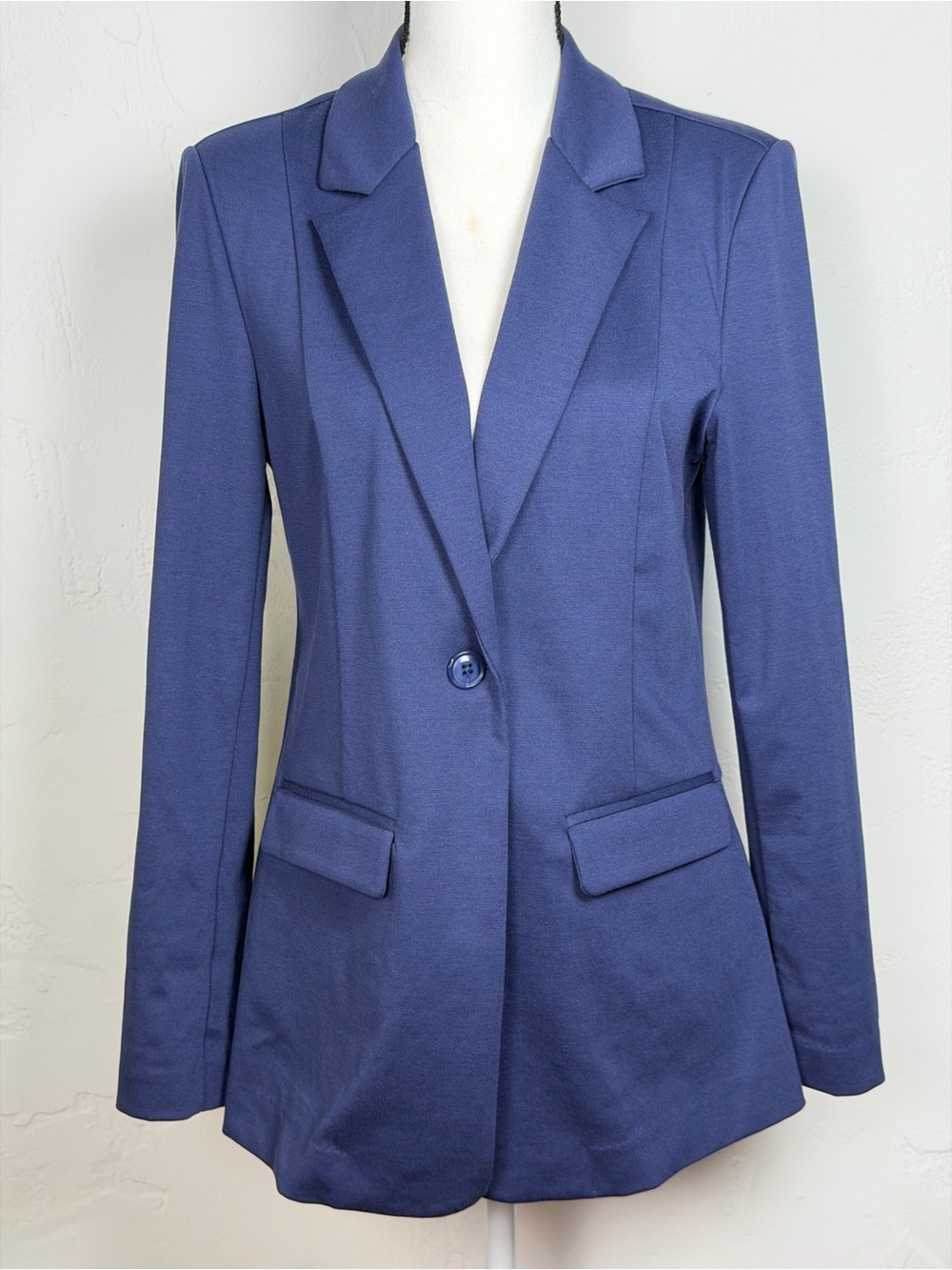 ICHI Tailored Blue Single-Button Women's Blazer - EUC - Sample Small